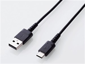 エレコム エレコム 高耐久 断線しにくい USBケーブル タイプC 30cm(0.3m) ブ･･･