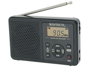 【納期目安：11/下旬入荷予定】WINTECH アラーム時計機能搭載AM/FMデジタルチ･･･