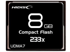 【納期目安：１週間】hidisc CFカード 8GB 233x Read35MB/s MLCチップ搭載 HD･･･
