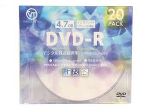 【納期目安：１週間】VERTEX DVD-R(Video with CPRM) 1回録画用 120分 1-16倍･･･