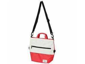 Lecce ショルダートート Bicolor S [レッド/アイボリー]