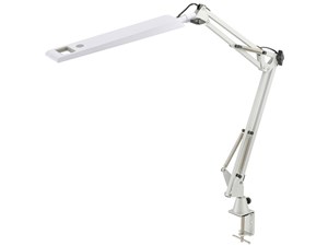 オーム電機 クランプ式LEDアームライト(昼白色/ホワイト) AS-LS28B-W