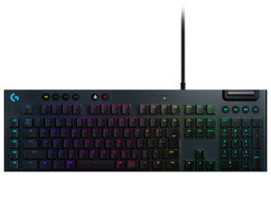 G813 LIGHTSYNC RGB Mechanical Gaming Keyboards-Linear G813-LN [カーボンブラック] 商品画像1：side field