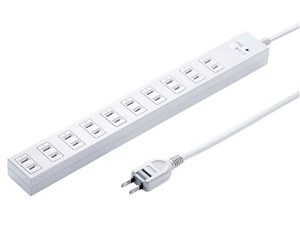 TAP-SP217-1 雷ガードタップ (2P・10個口・1m)