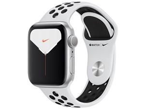 Apple Watch Nike Series 5 GPSモデル 40mm MX3R2J/A [ピュアプラチナム/ブラックNikeスポーツバンド] 商品画像1：アキバ倉庫