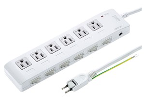 TAP-S28 省エネタップ (3P・6個口・2m)