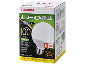 【納期目安：約10営業日】東芝 LED電球 LDG11NG100V1
