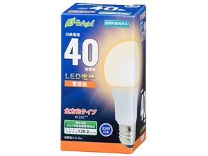 オーム電機 LED電球 LDA4L-G-AG27