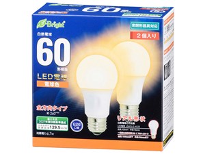 オーム電機 LED電球 LDA7L-G-AG27-2P
