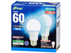 オーム電機 LED電球 LDA7D-G-AG27-2P