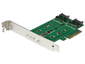3ポート M.2 SSD(NGFF) アダプタカード 1ポート PCIe (NVMe) M.2 / 2ポート SATA 3.0 M.2 PCIe 3.0 PCI Express 3.0 M.2 NGFFカード PEXM2SAT32N1 商品画像1：123market