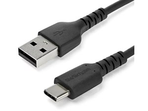 USB-A-USB-C ケーブル/2m/USB 2.0/急速充電・データ転送/アラミド繊維補強/オ･･･