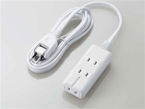 エレコム 電源タップ 2m 3口 雷ガード ほこりシャッター マグネット 白 T-KM0･･･