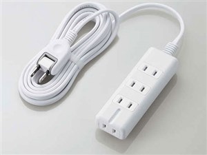 エレコム 電源タップ 3m 4口 雷ガード ほこりシャッター マグネット 白 T-KM0･･･