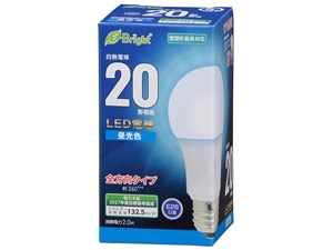 オーム電機 LED電球20W相当昼光色 LDA2D-G-AG27