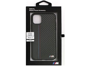 エアージェイ BMW HARDCASE PU LEATHER CARBON CONTRAST STRIP BLACK IP11 BM･･･