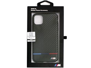 エアージェイ BMW CARBON ＆ PU LEATHER HARDCASE TRICOLOR STRIPE BLACK IP1･･･