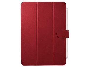BUFFALO iPad Pro 11インチ用3アングルレザーケース レッド BSIPD2011CL3RD