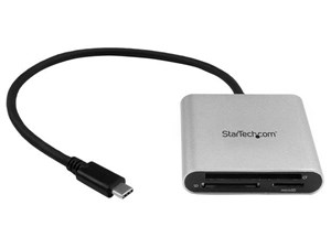 USB Type-Cコネクタ搭載マルチメモリーカードリーダー/ライター USB3.0(USB3.1 Gen1)対応 SD/ microSD/ CompactFlash FCREADU3C 商品画像1：123market