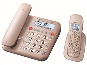 シャープ【SHARP】コードレス電話機 親機コードレスタイプ 子機1台付き ゴールド系 JD-MK1CL★【JDMK1CL】 商品画像1：家電のSAKURAchacha