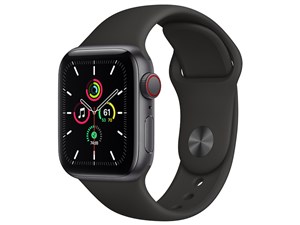 「新品」Apple Watch SE GPS+Cellularモデル 40mm MYEK2J/A [ブラックスポーツバンド] 商品画像1：アキバ問屋市場