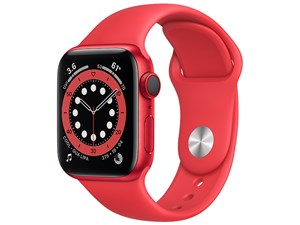 Apple Watch Series 6 GPS+Cellularモデル 40mm M06R3J/A [(PRODUCT)REDスポーツバンド] 商品画像1：グリーフラップ