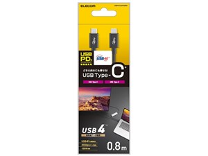 USB4-CC5P08BK [0.8m ブラック] 商品画像1：サンバイカル