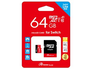 アンサー【ゲーム周辺機器】Switch/Switch Lite用  MicroSDXC64GB（SDカード･･･