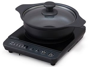 アイリスオーヤマ IRIS OHYAMA IHコンロ鍋セット1000W ブラック IHKP-T3820-B