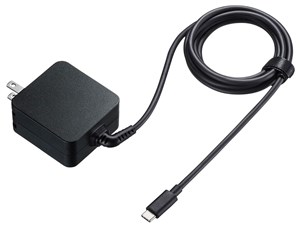 USB Power Delivery対応AC充電器(PD65W・TypeCケーブル一体型) ACA-PD76BK