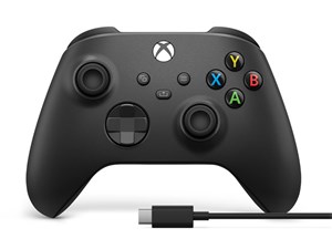Xbox ワイヤレス コントローラー + USB-C ケーブル 1V8-00005 [カーボン ブラック] 商品画像1：測定の森