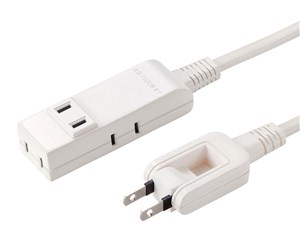 TAP-M802W (ホワイト) マイクロ電源タップ (収納式スイングプラグ・4個口・0.･･･