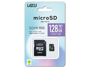 Lazos L-128MSD10-U3 [128GB]【ネコポス便配送制限12枚まで】