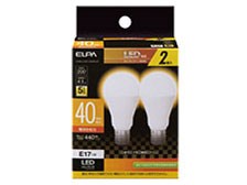ELPA LED電球ミニクリ形40W相当L色2個入り LDA4L-G-E17-G4104-2P