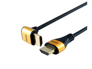 ホーリック HDMIケーブル L型90度 3m ゴールド HL30-567GD