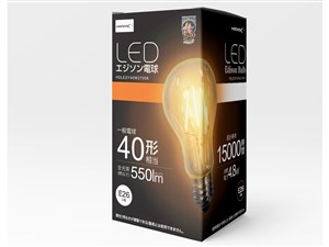 【納期目安：１週間】hidisc LED電球(エジソン電球40形相当) HDLEDY40W2700K