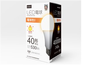 【納期目安：１週間】hidisc LED電球(一般電球40形相当) 電球色 HDLED40W2700･･･
