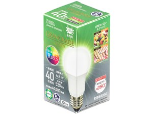 オーム電機 LED電球「GRANGRADE」(40形相当/Ra93/525lm/昼白色/E26/全方向配･･･