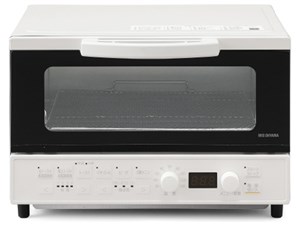 アイリスオーヤマ【IRIS】マイコン式 オーブントースター 4枚焼き ホワイト M･･･