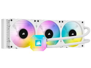 CORSAIR 一体型簡易水冷CPUクーラー 360mm iCUE H150i ELITE CAPELLIX White ･･･