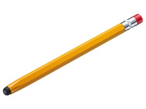 サンワサプライ シリコンゴムタッチペン(オレンジ･鉛筆型) PDA-PEN53D 商品画像1：リコメン堂