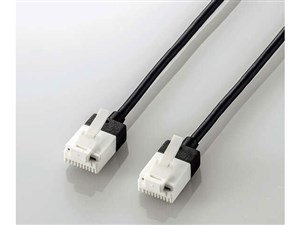 エレコム 【メール便での発送商品】LANケーブル Cat6A スーパースリム ツメが･･･