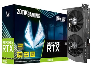 ZOTAC GAMING GeForce RTX 3060 Twin Edge ZT-A30600E-10M [PCIExp 12GB] 商品画像1：SMART1-SHOP