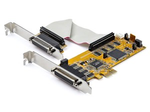 8ポートシリアルRS232C増設PCI Expressカード 16550 UART D-Sub(44ピン-9ピン)変換ブレークアウトケーブル付属 PEX8S1050LP 商品画像1：123market
