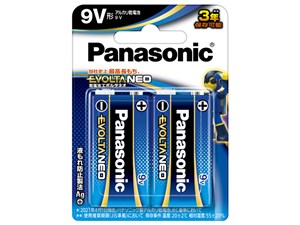 エボルタNEO アルカリ乾電池 9V形 2本パック 6LR61NJ/2B