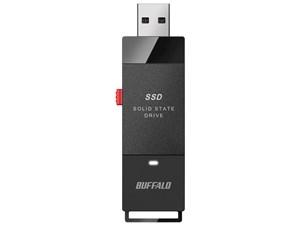 バッファロー USB3.2(Gen1)ポータブルSSD 1.0TB スティック型 SSD-PUT1.0U3-B･･･