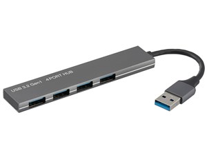 オーム電機 USB TypeA接続USB3.2Gen×4ポートハブ PC-SH4P307-H