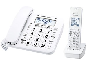パナソニック コードレス電話機(子機1台付き) VE-GD27DL-W ホワイト Panasoni･･･