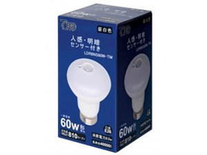東京メタル 人感センサー付LED電球・60W相当 LDR8NS60W-TM