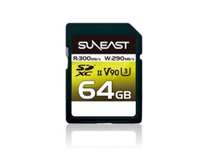 サンイースト SDXC UHS-II Card V90シリーズ64GB SE-SDU2064GA300
